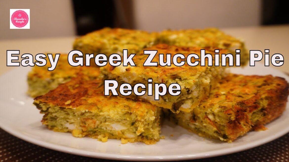 Easy Greek Zucchini Pie Recipe