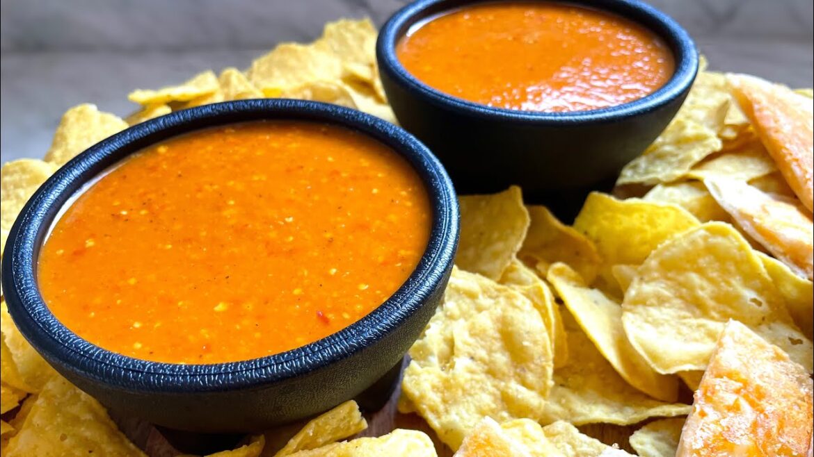 SALSA ROJA - Taqueria Style | Perfect w/ Chips, Tacos, Quesadillas & Burritos