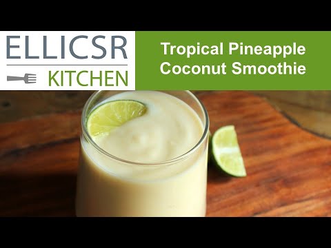 Tropical Pineapple Coconut Smoothie Tropical Pineapple Coconut Smoothie