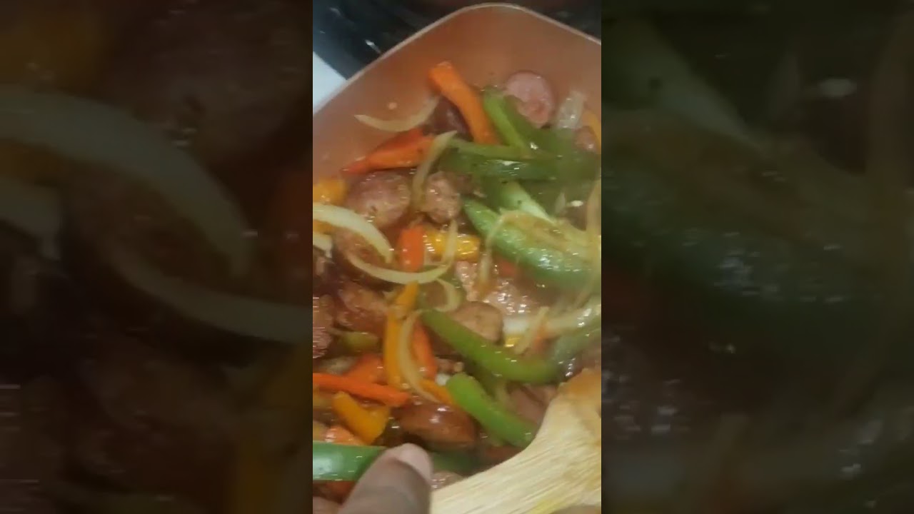 Turkey Sausage and Peppers & Onions Dining and Cooking