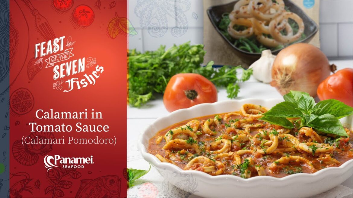 Calamari in Tomato Sauce (Calamari Pomodoro) ~ Panamei Seafood's Feast of the Seven Fishes