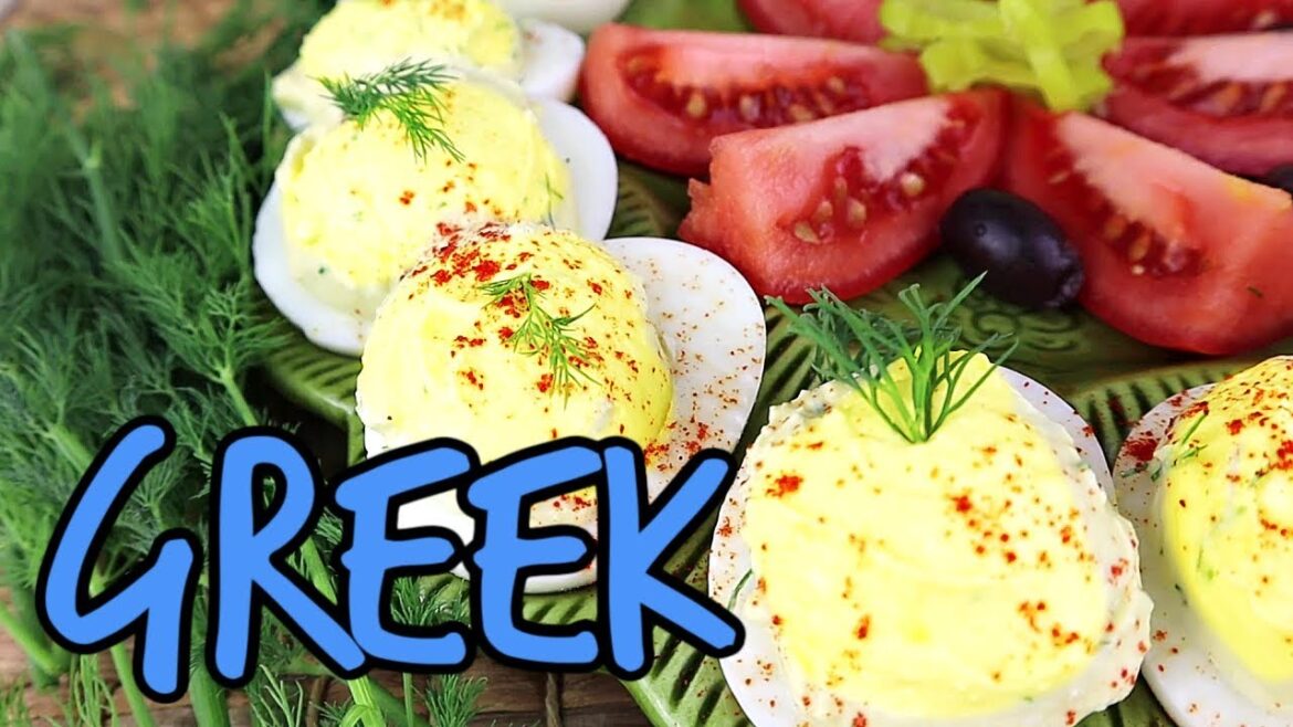 Greek Deviled Eggs || Quick & Easy Appetizer