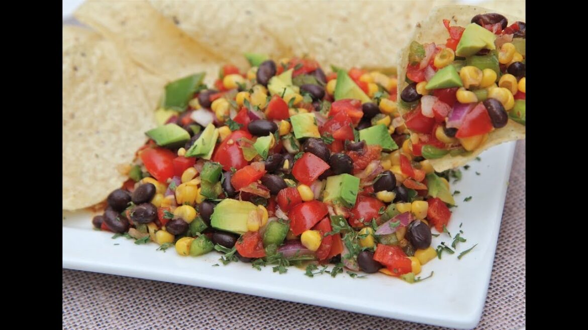 Easy Black Bean Corn Salad – So ADDICTIVE! Easy Black Bean Corn Salad - So ADDICTIVE!