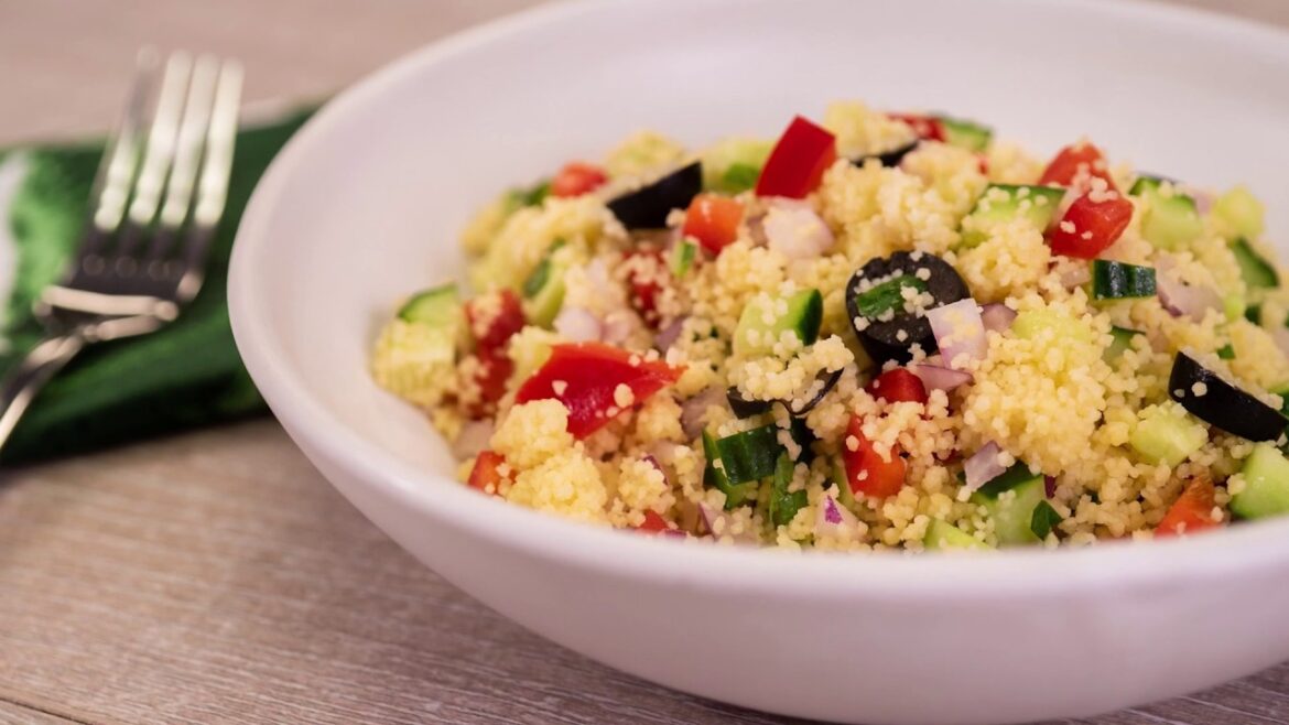 Greek Cucumber Salad with Tomato and Couscous