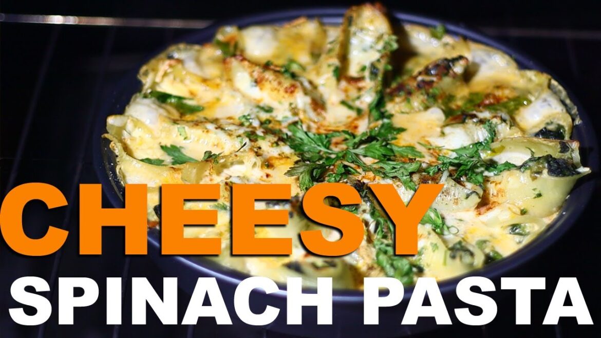 Cheesy Spinach Pasta Shells Cheesy Spinach Pasta Shells