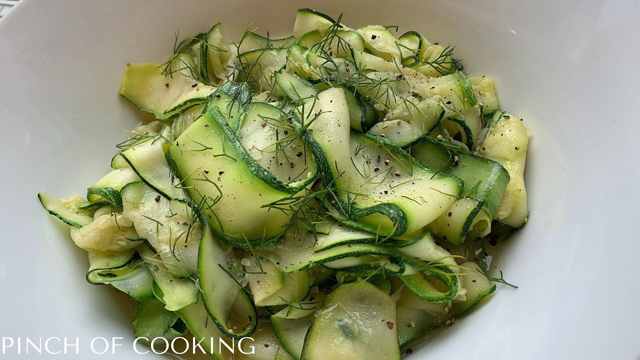 [CC] Garlic Butter Sauteed Zucchini Ribbons quick and easy zucchini