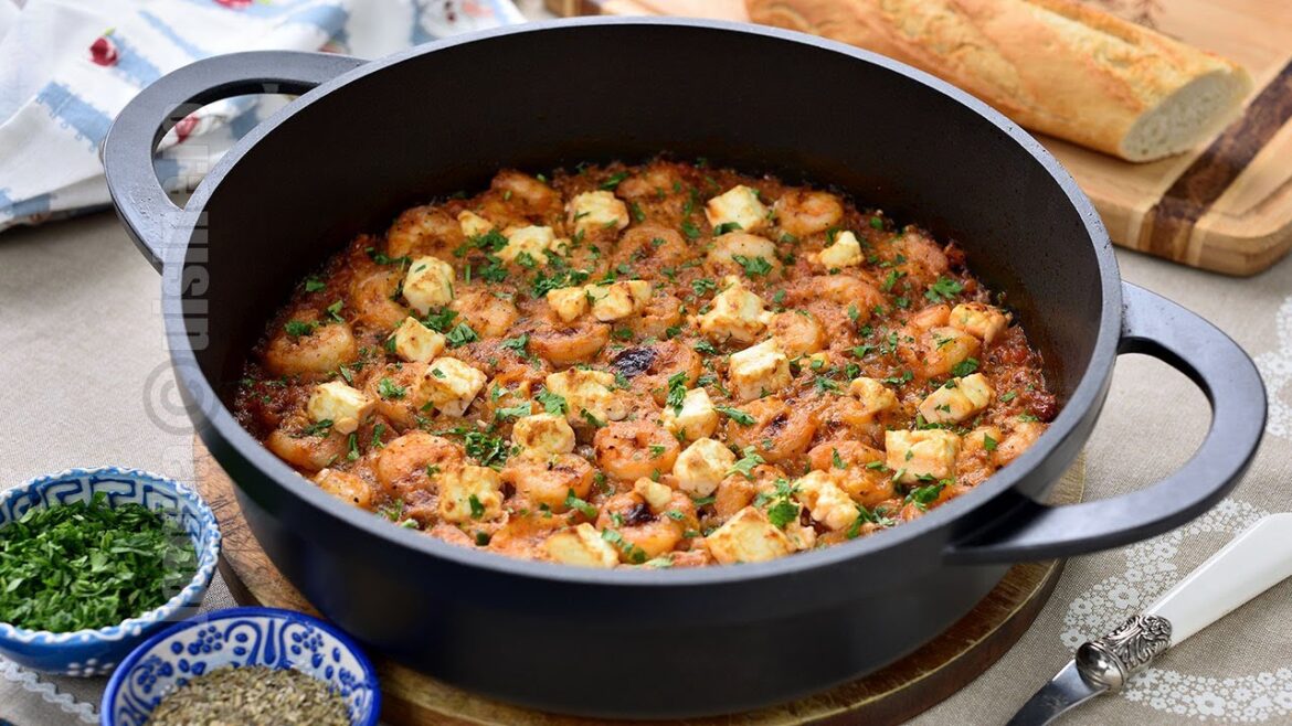 Creveti Saganaki / Creveti in stil grecesc (CC Eng Sub) | JamilaCuisine