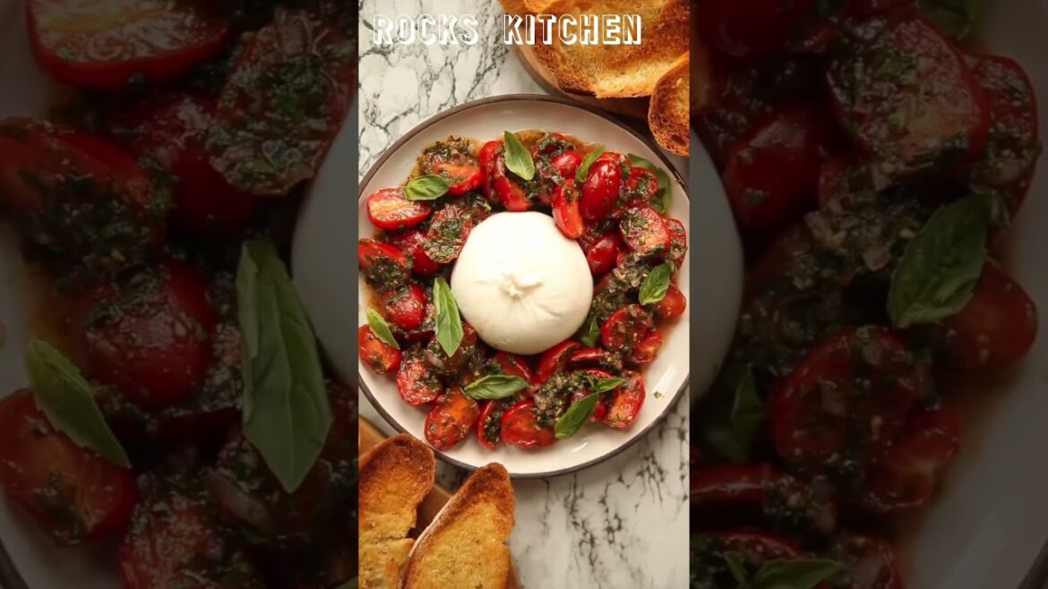 MARINATED TOMATO WITH BURRATA || BURRATA SALAD RECIPE #sorts