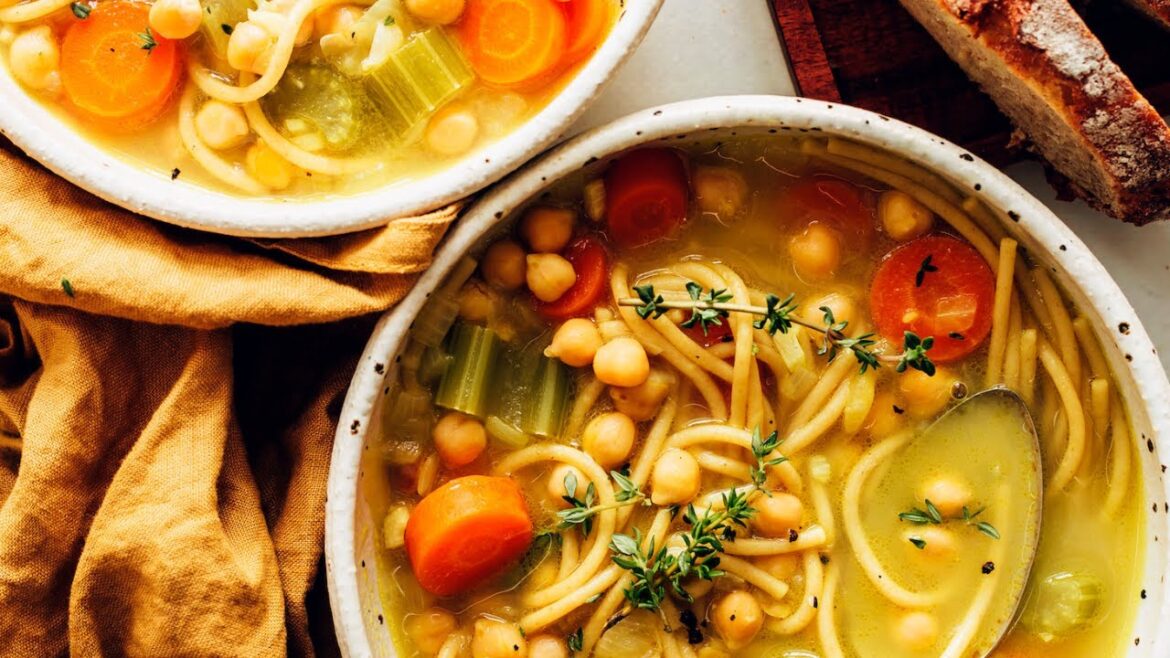 1-Pot Chickpea Noodle Soup (Vegan, GF) | Minimalist Baker Recipes 1-Pot Chickpea Noodle Soup (Vegan, GF) | Minimalist Baker Recipes
