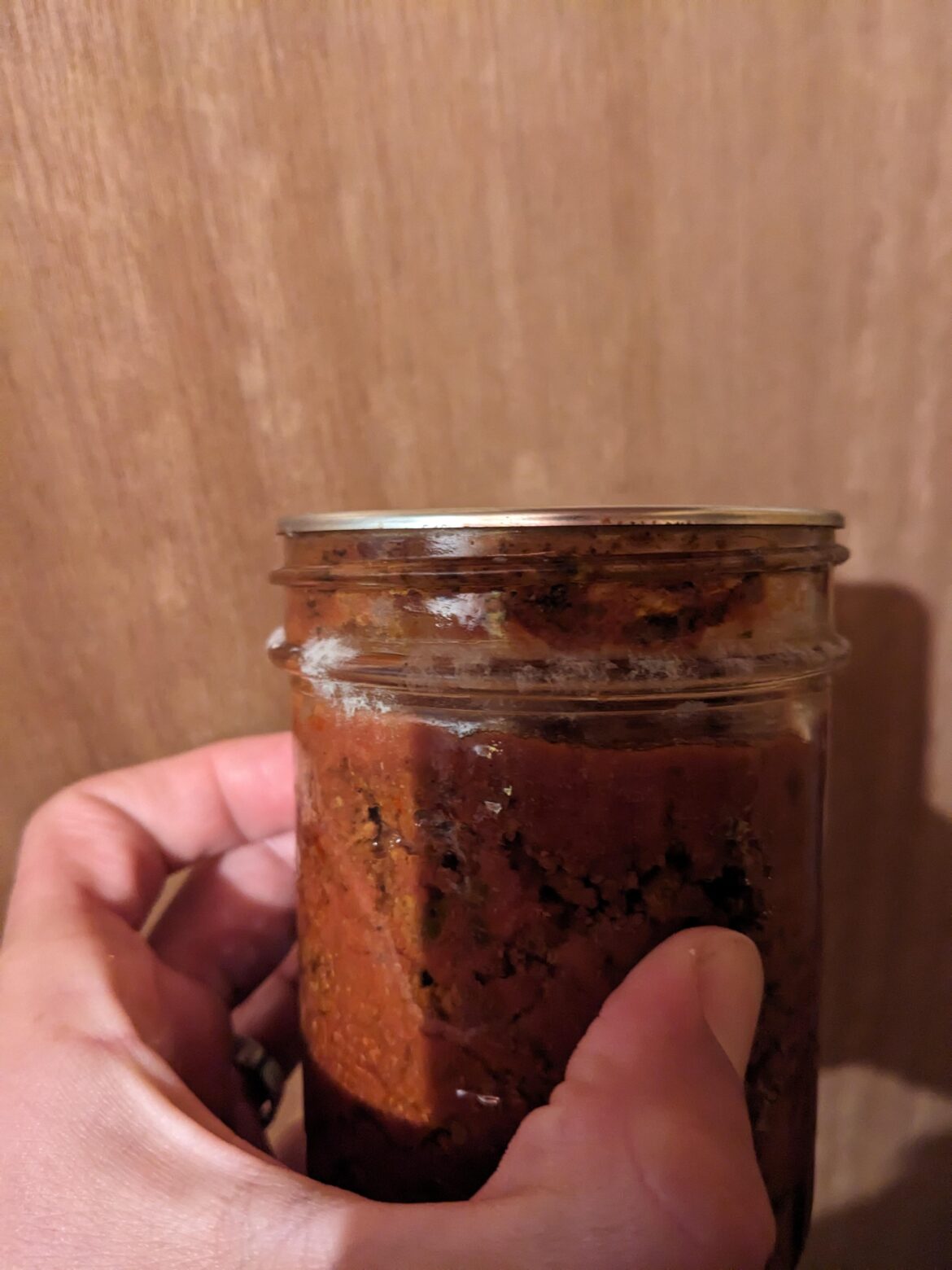 Mold on outside of jars Mold on outside of jars
