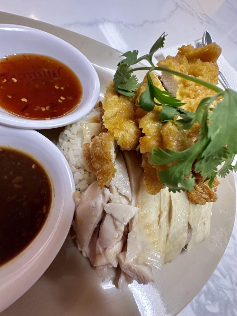 P Thai’s Khao Man Gai reopened today 🇹🇭🐓🌾