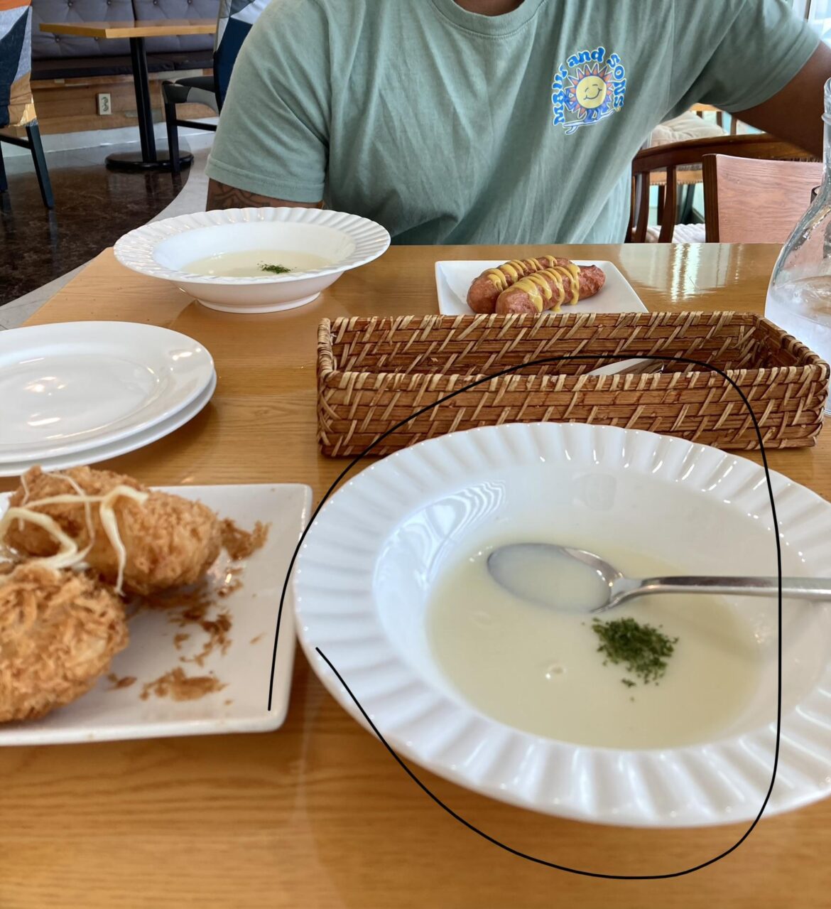 Does anyone know what this soup is? Served with Donkkaseu