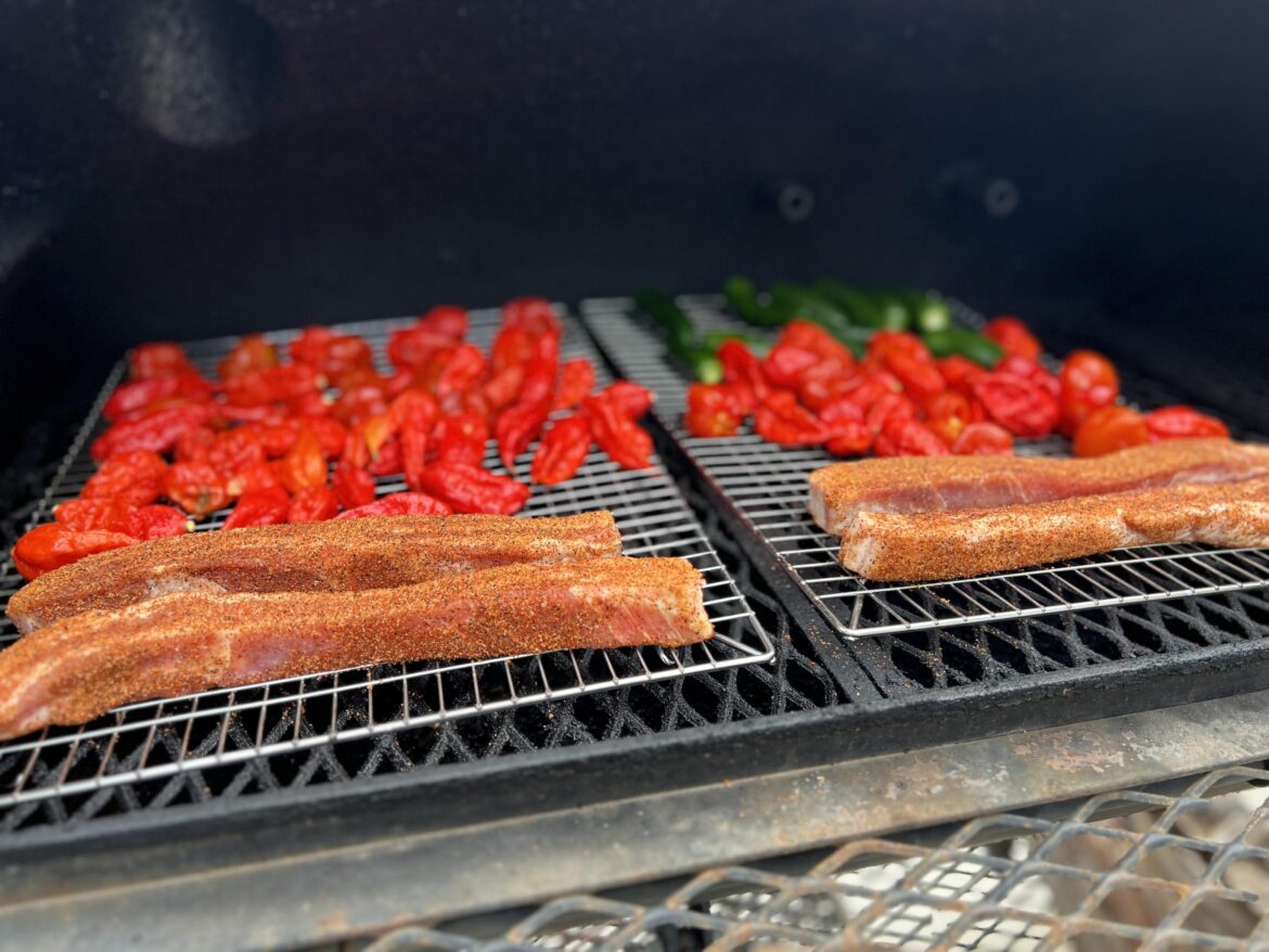 And a few pieces of experimental pork belly because why not.