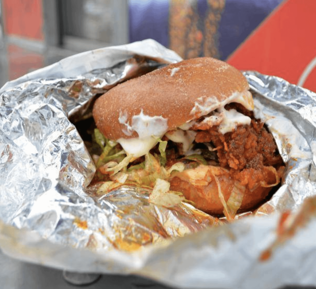 $4.5 chicken burger from kiosk of Michelin-awarded chef