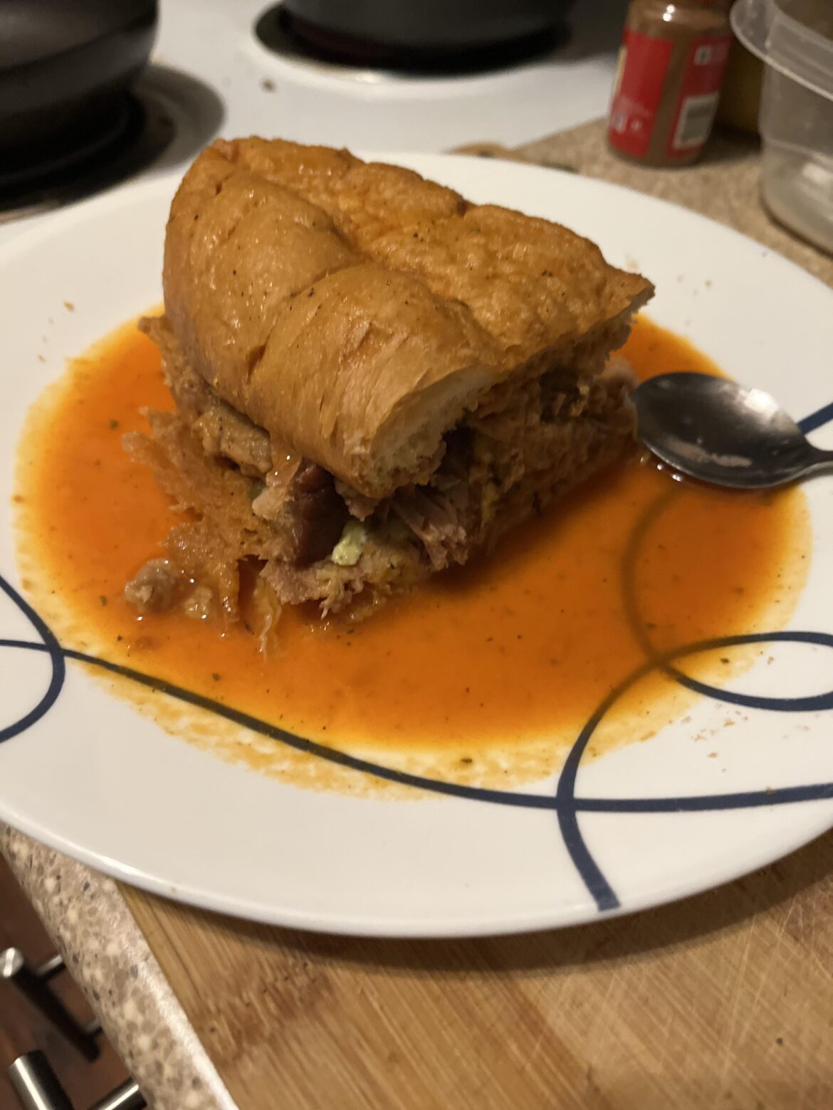 I made a torta ahogada.