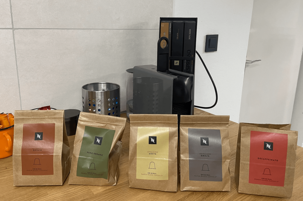 New Nespresso home compostable pods from Switzerland!