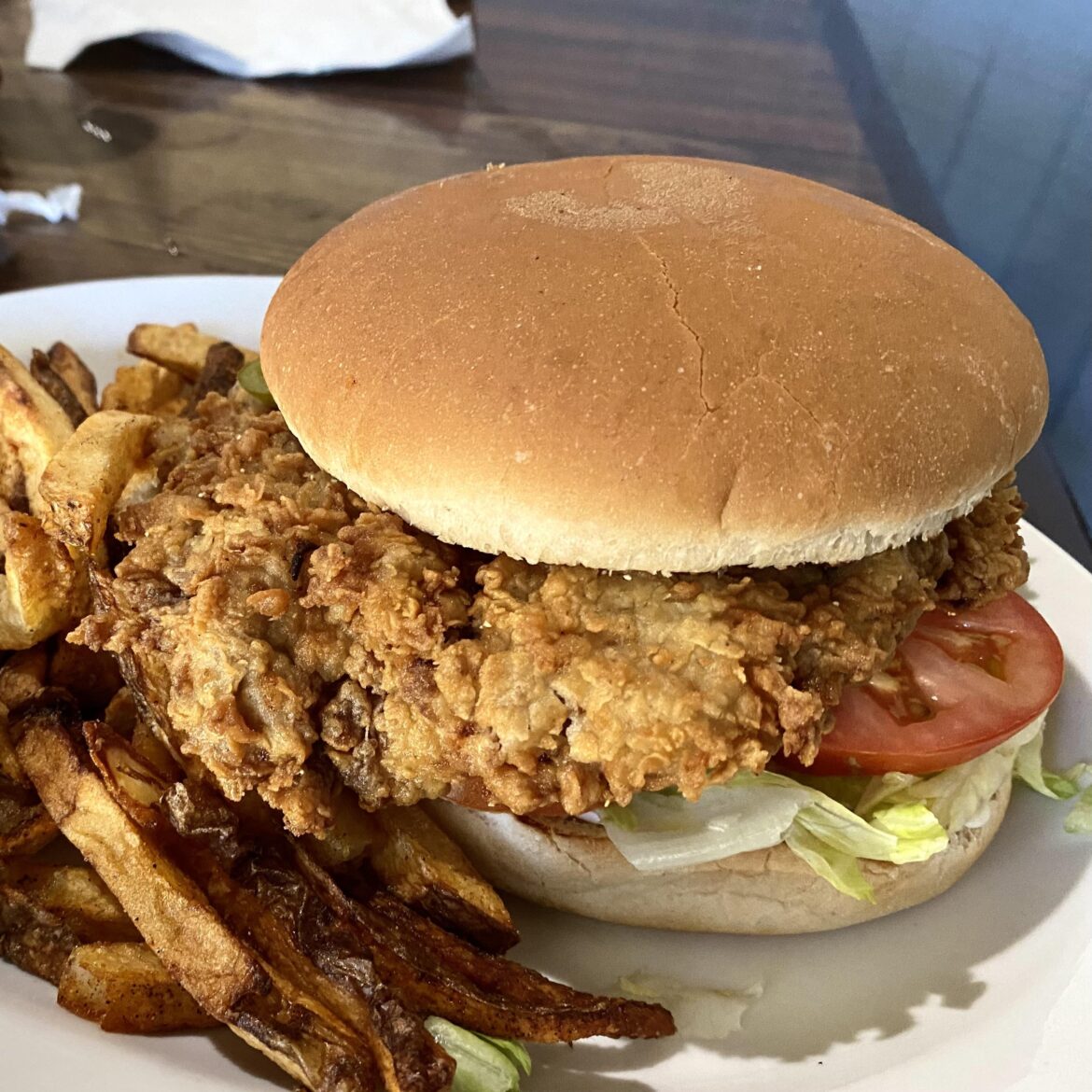 Chicken fried steak sandwich