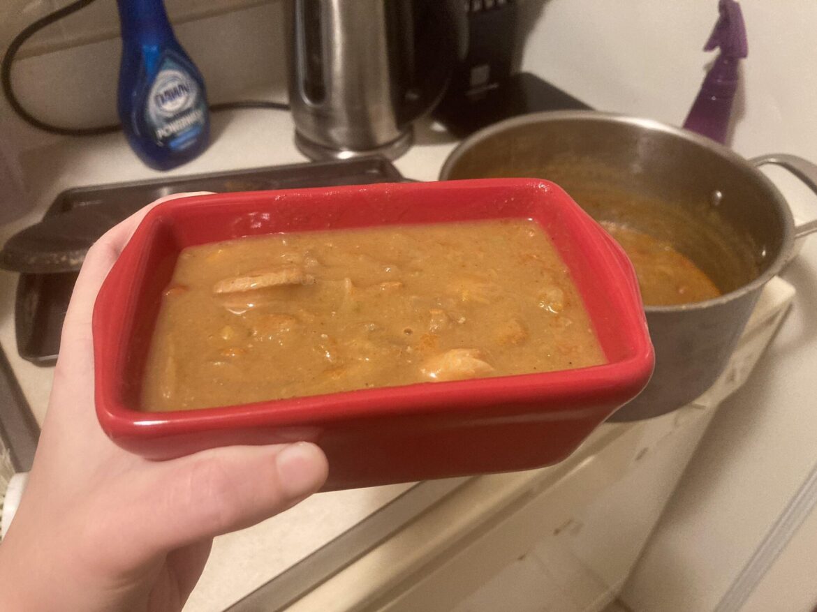 Gumbo in a mini loaf pan