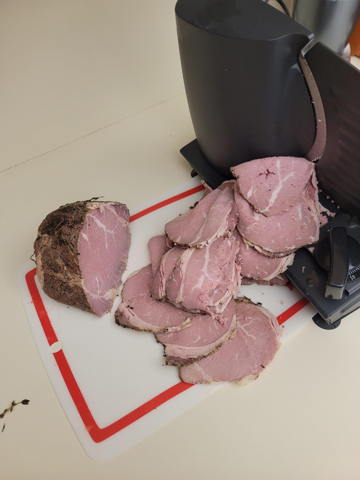 Eye of round sliced for sandwiches