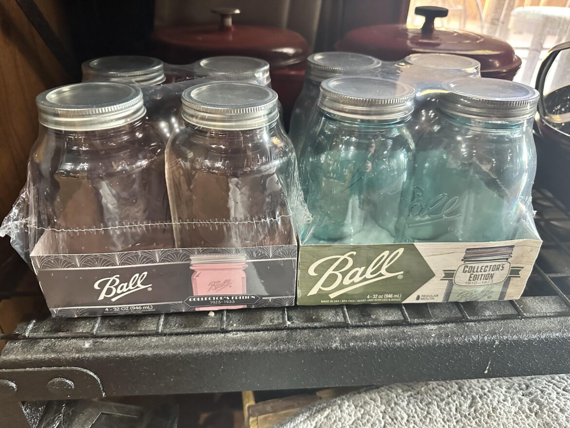 “Yes, honey… I know I already have a bunch of jars but these are colored!”