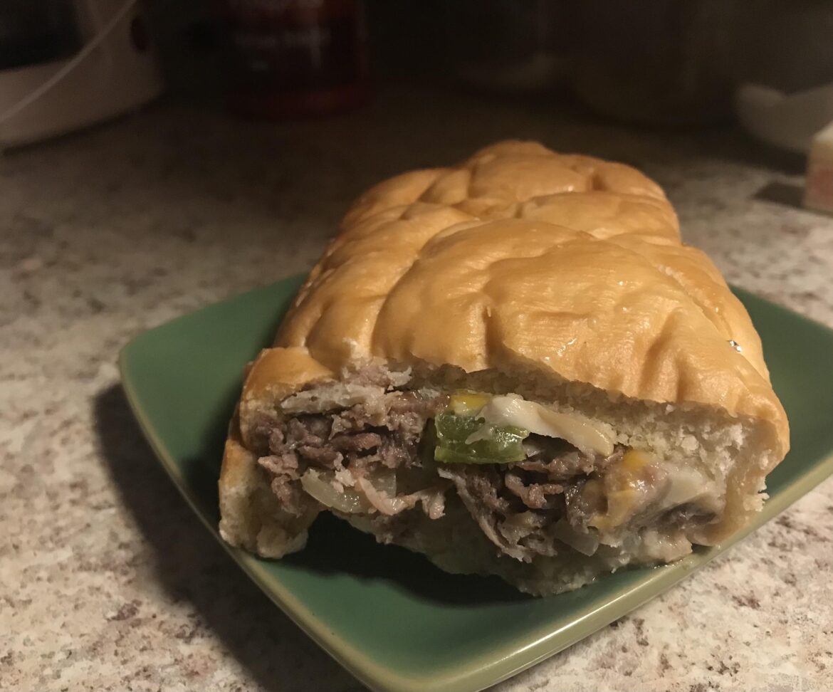 Steak sandwich with Walmart Quicksteak