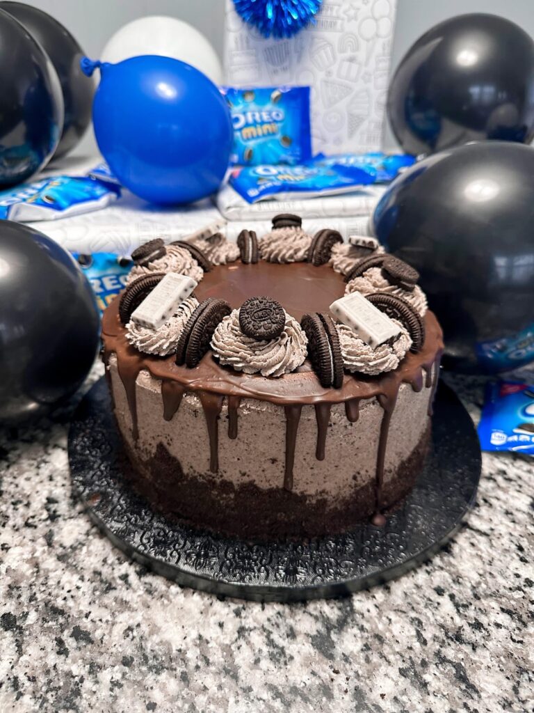 My son’s Oreo themed birthday cake
