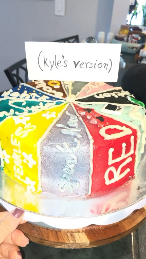 Taylor Swift Eras Themed cake (inspo for cake came from a baker on Tik Tok!)
