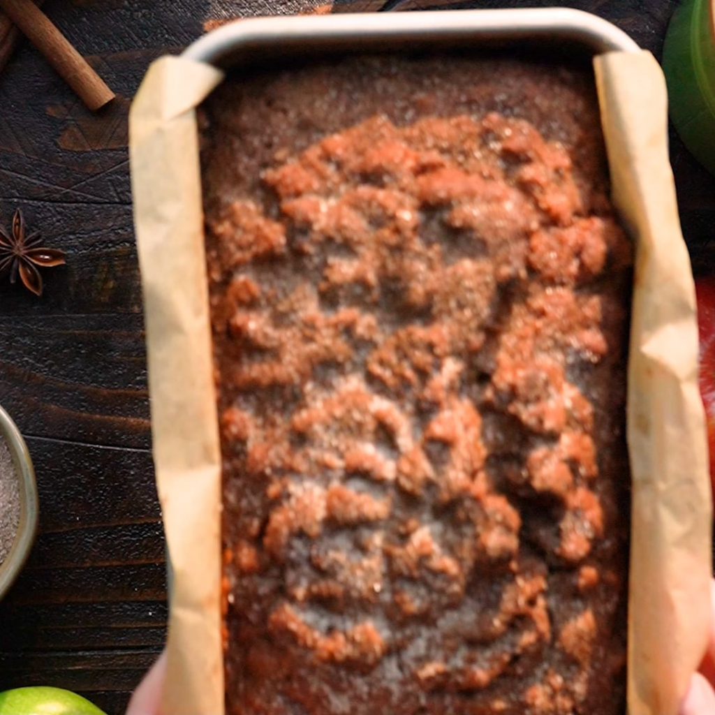 Apple Bread with Cinnamon Sugar Swirl