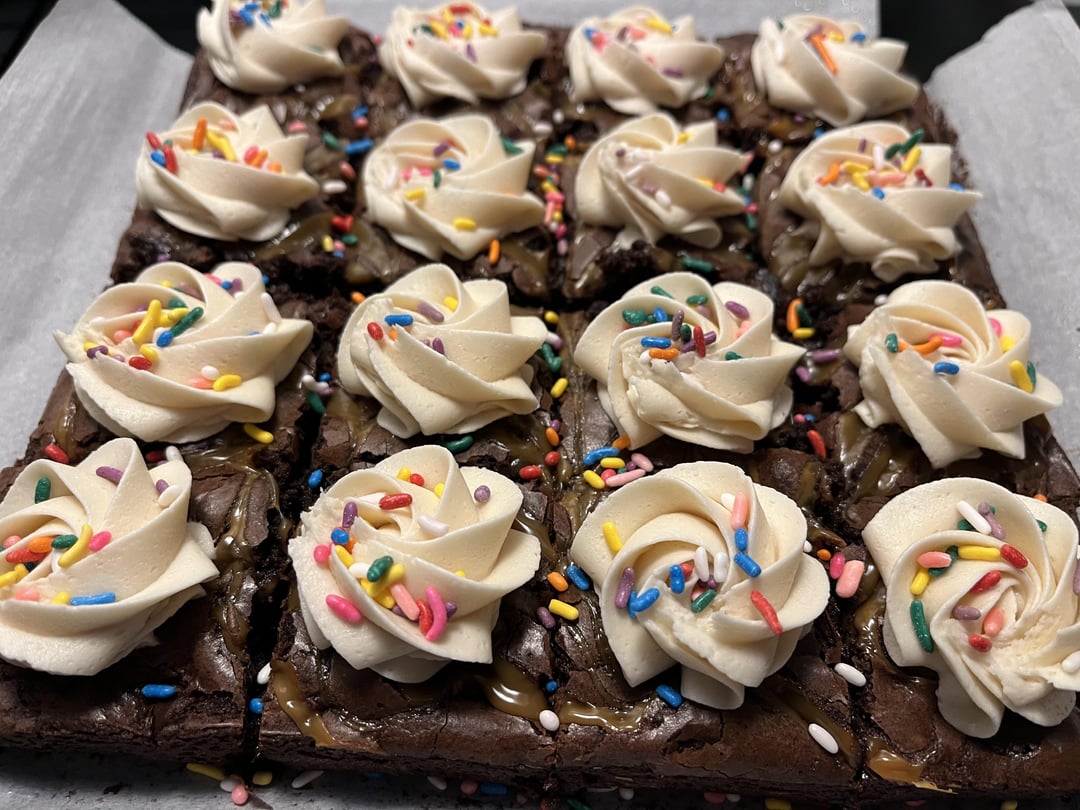 I made my own birthday brownies last night and ate them with coworkers and vodka at lunch today