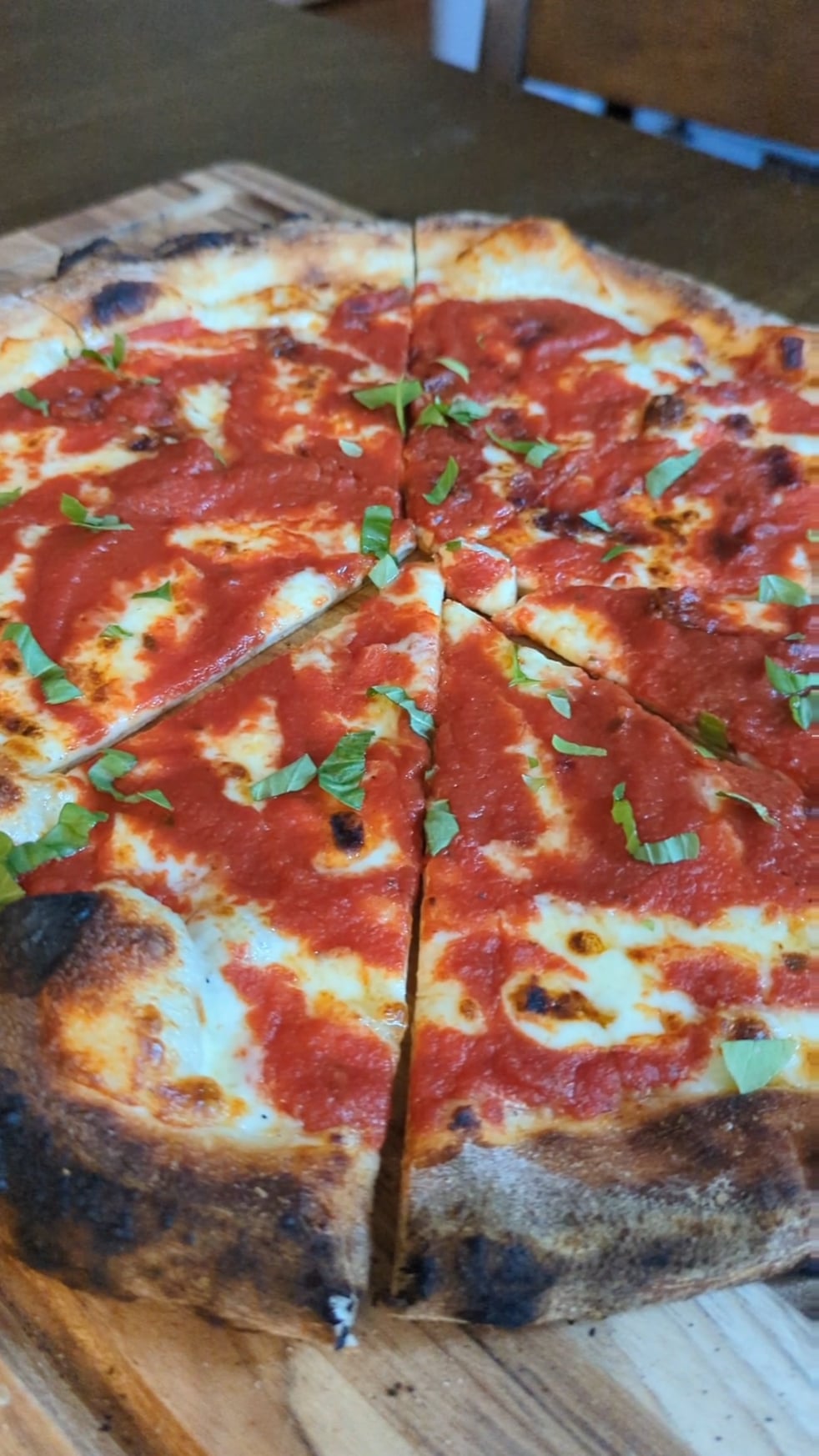 Pizza With Sauce on Top Dining and Cooking