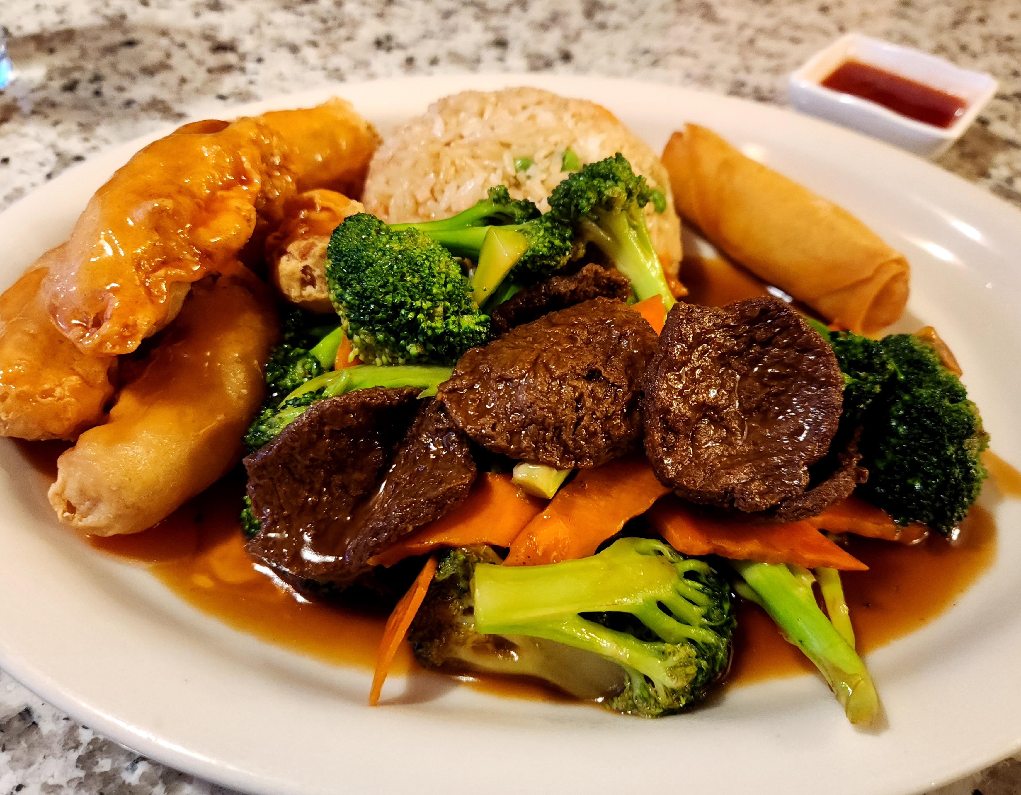 This pile of goodness from Yuan Su Vegetarian in Portland, Oregon