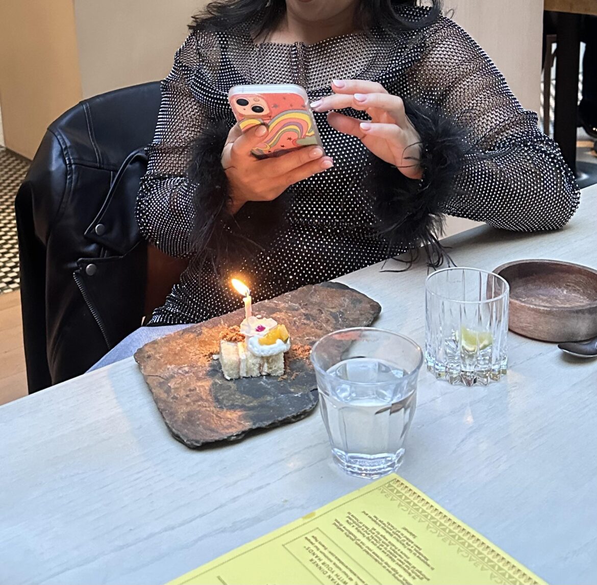 Who needs a plate when you have a rock