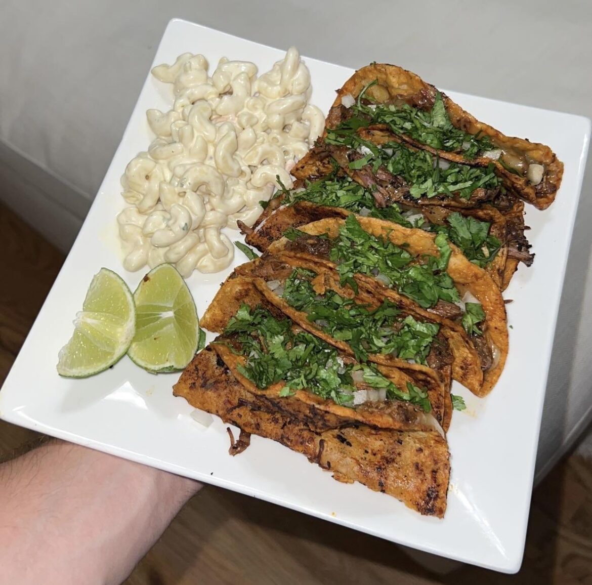 [homemade] Birria Tacos. Slow cooked beef for 9 hours.