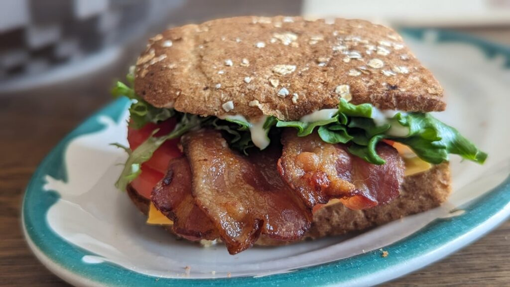 BTL with my Garden Tomatoes as the main attraction. Also, respect the crust! This time with photos!