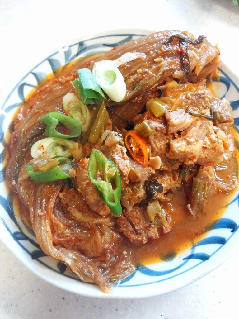 Kimchi jjim with pork
