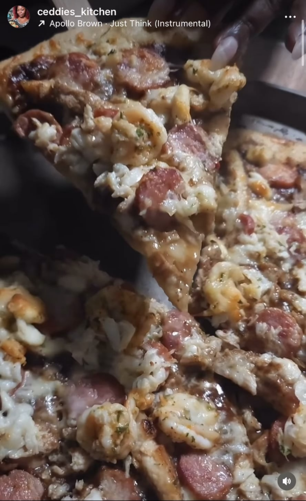 Gumbo Pizza.