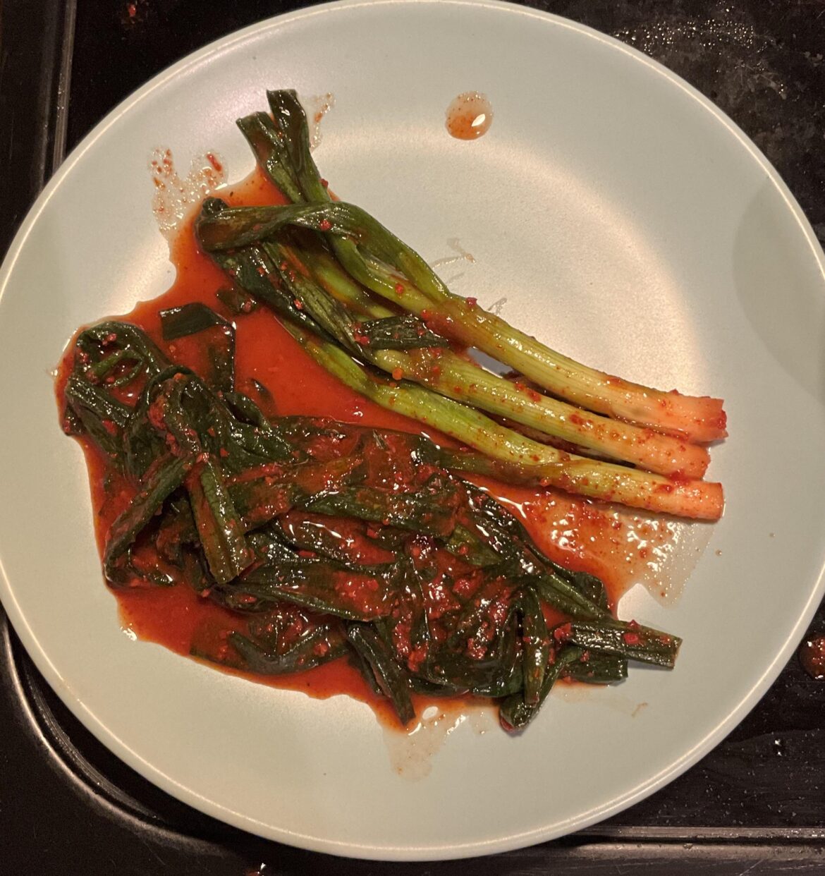 Green onion / pa- kimchi. My life is changed