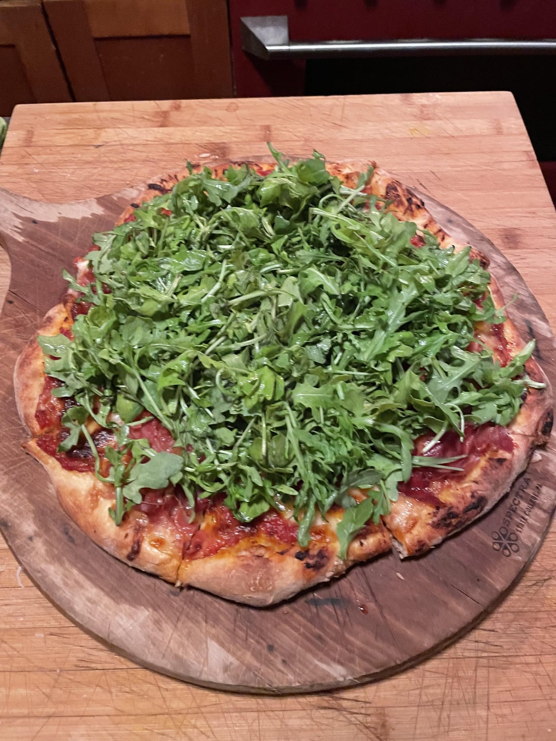 Prosciutto & Arugula Pizza Dining and Cooking
