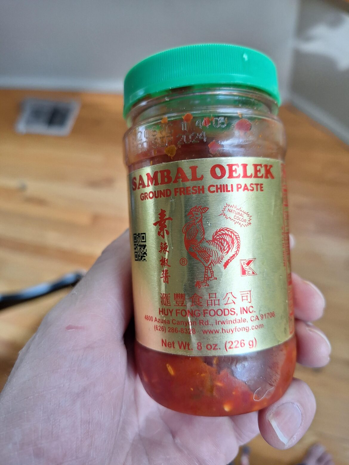 My local shawarma restaurant replaced this chili paste with their own inferior chili paste. I had to beg the owner for him to tell me what the original brand was. It is so good on marinated chicken.