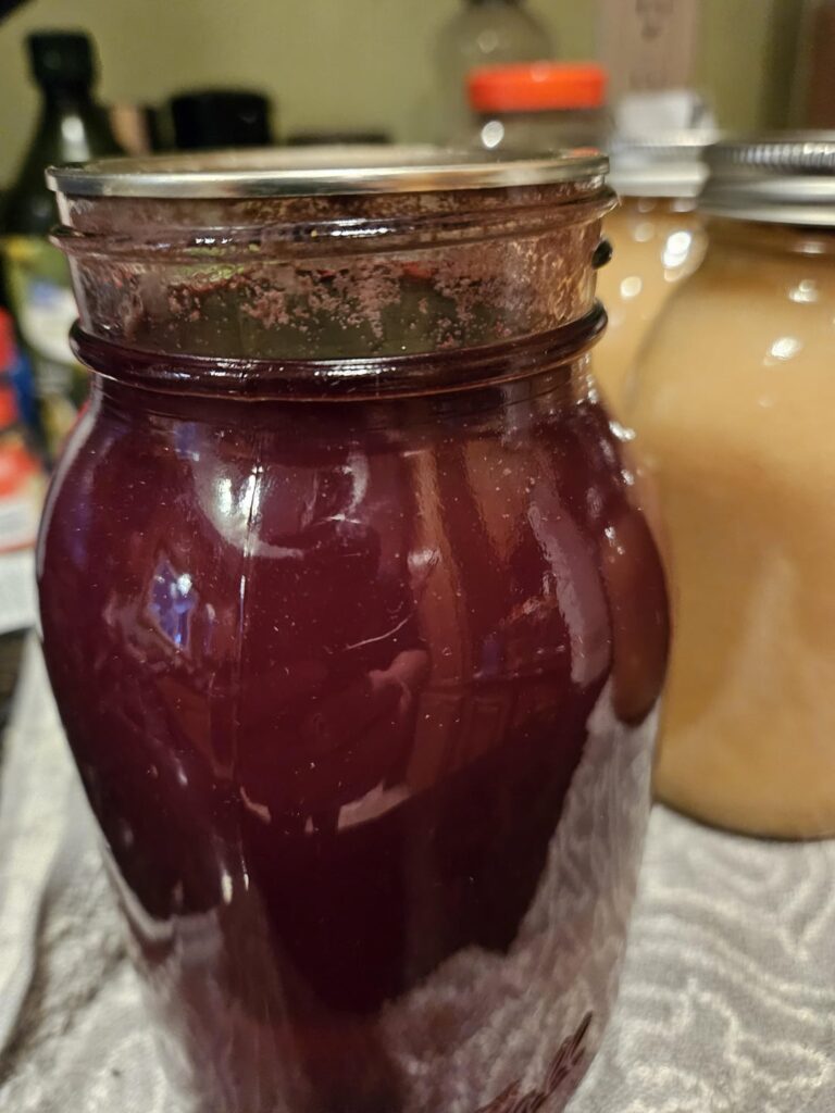 Canned unsweetened grape juice