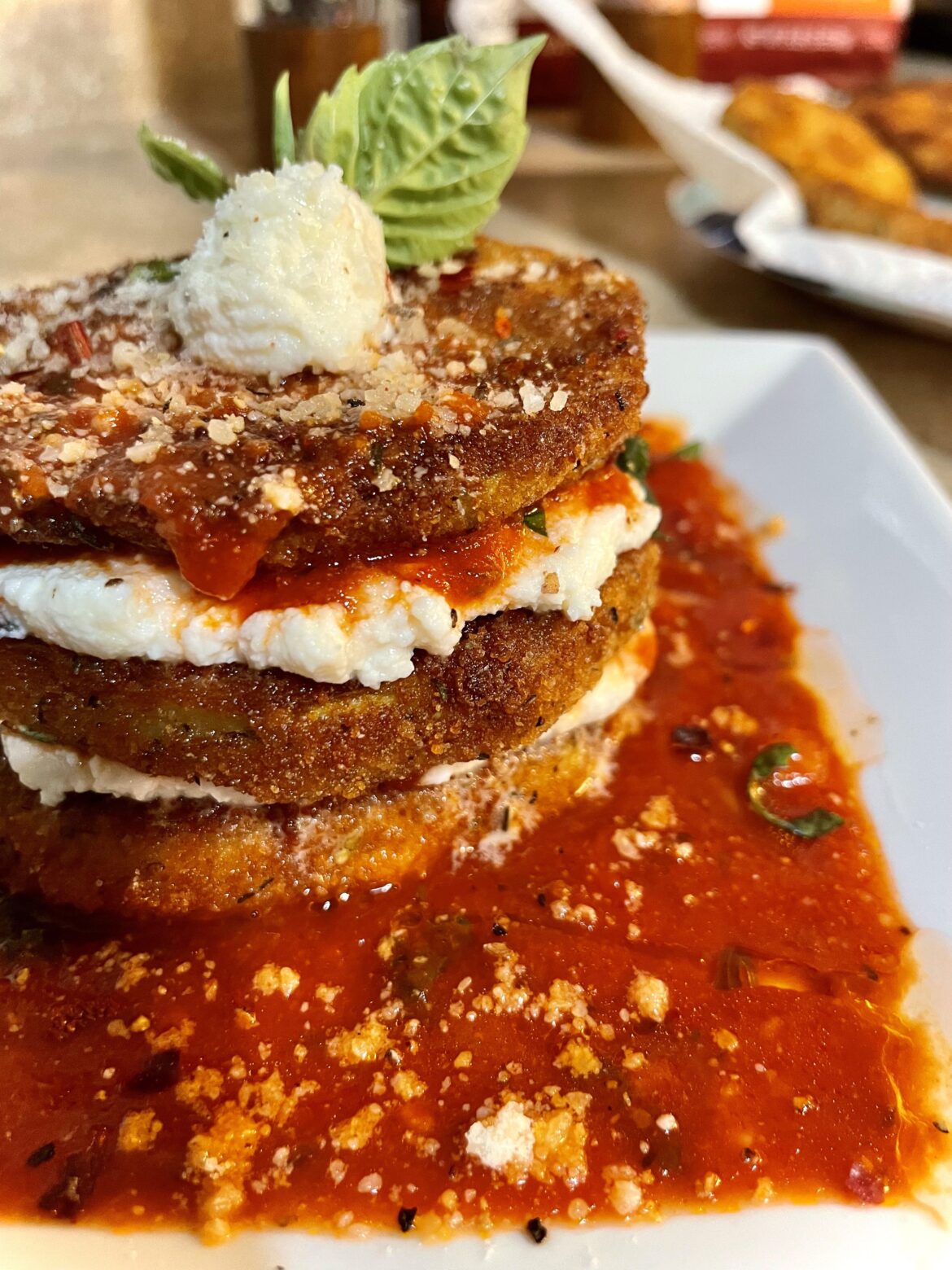 Eggplant Parmesan Stacks