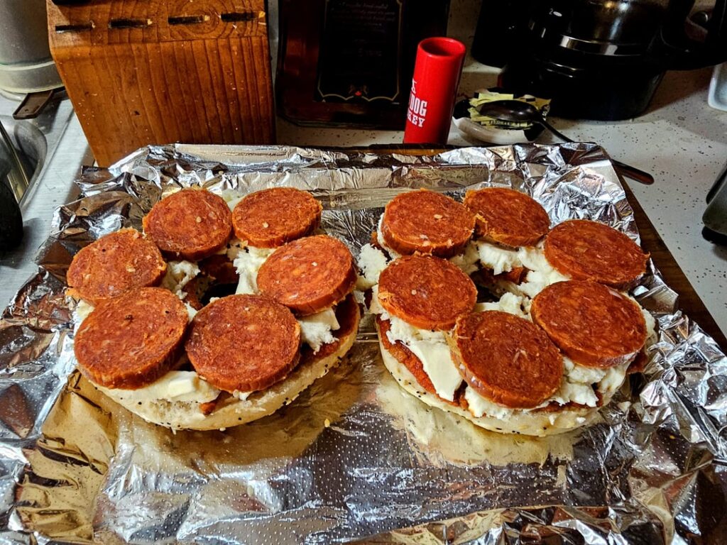 Pepperoni Pizza Bagel