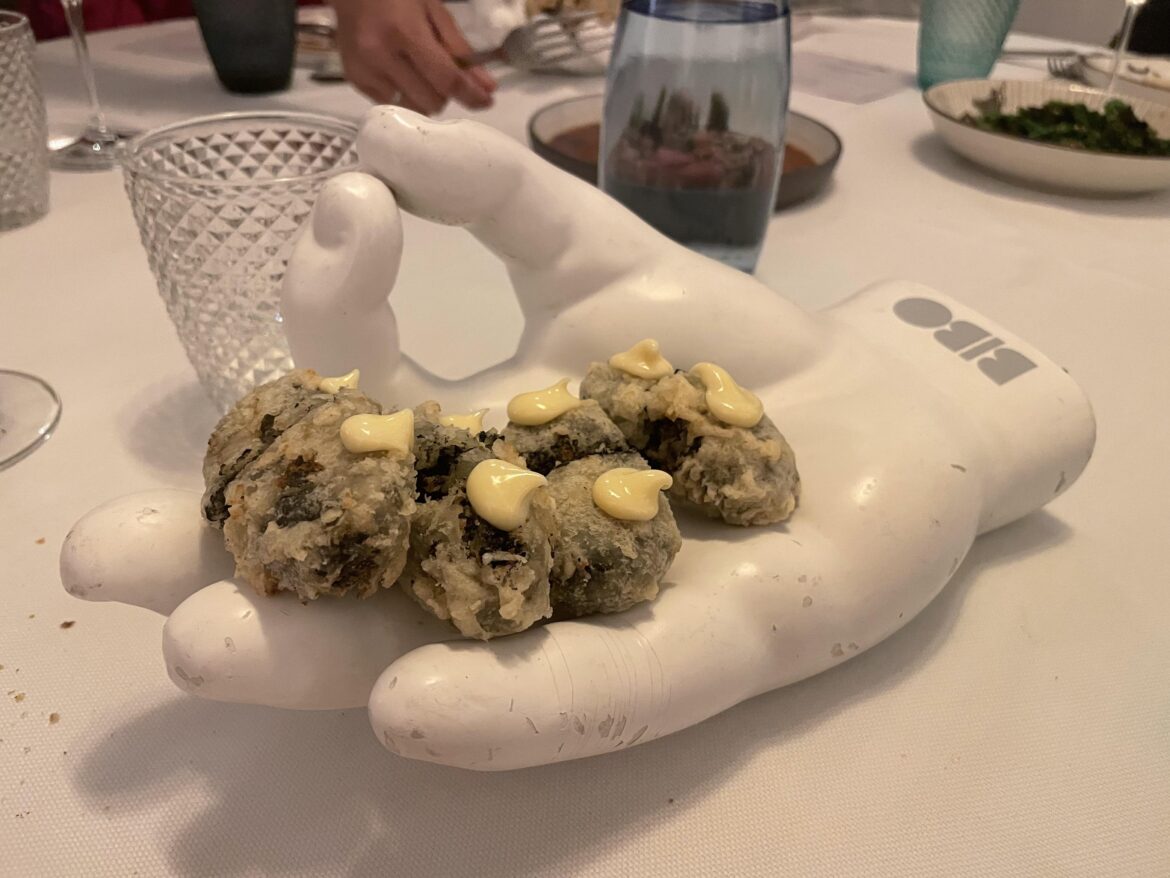 Give me a hand with these croquettes