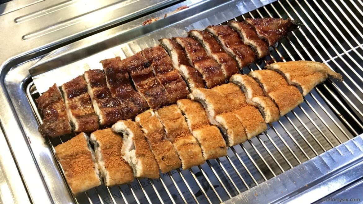 Jeolla-do grilled eel two ways at Songgang Freshwater Eel