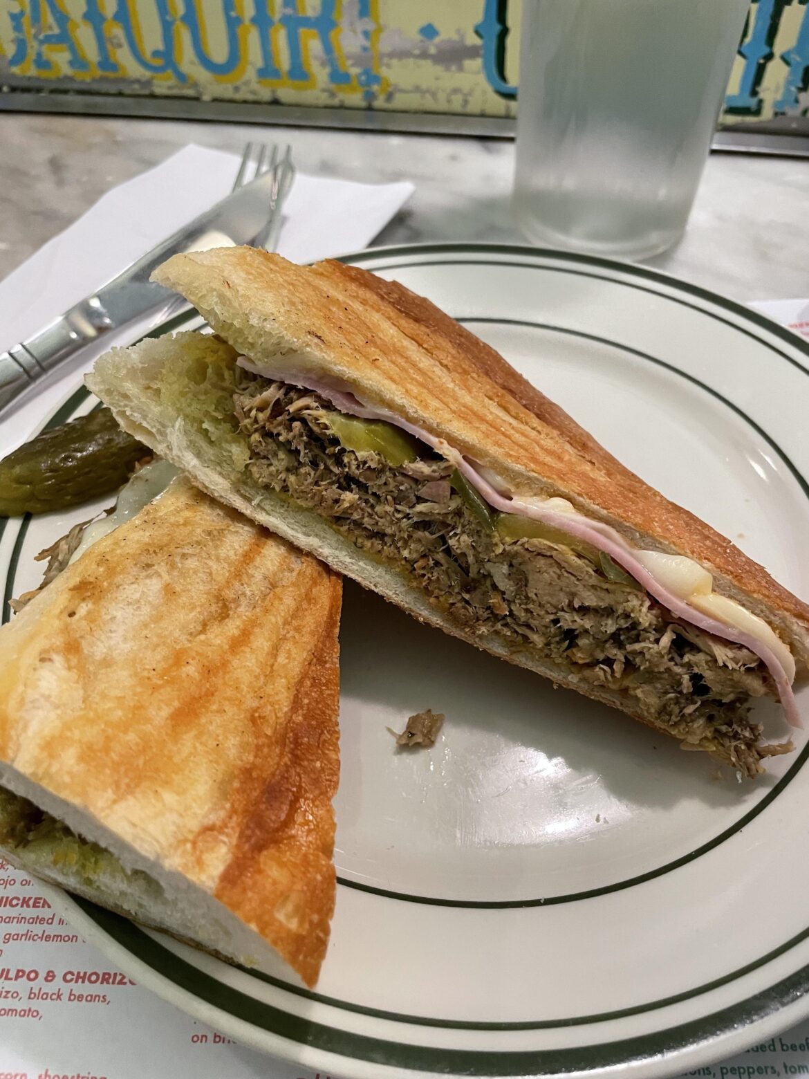 A killer Cubano I had in nyc