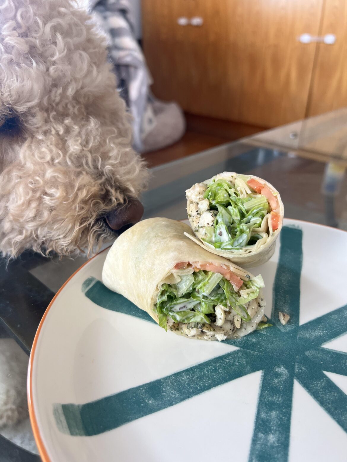 chicken caesar wraps 😋