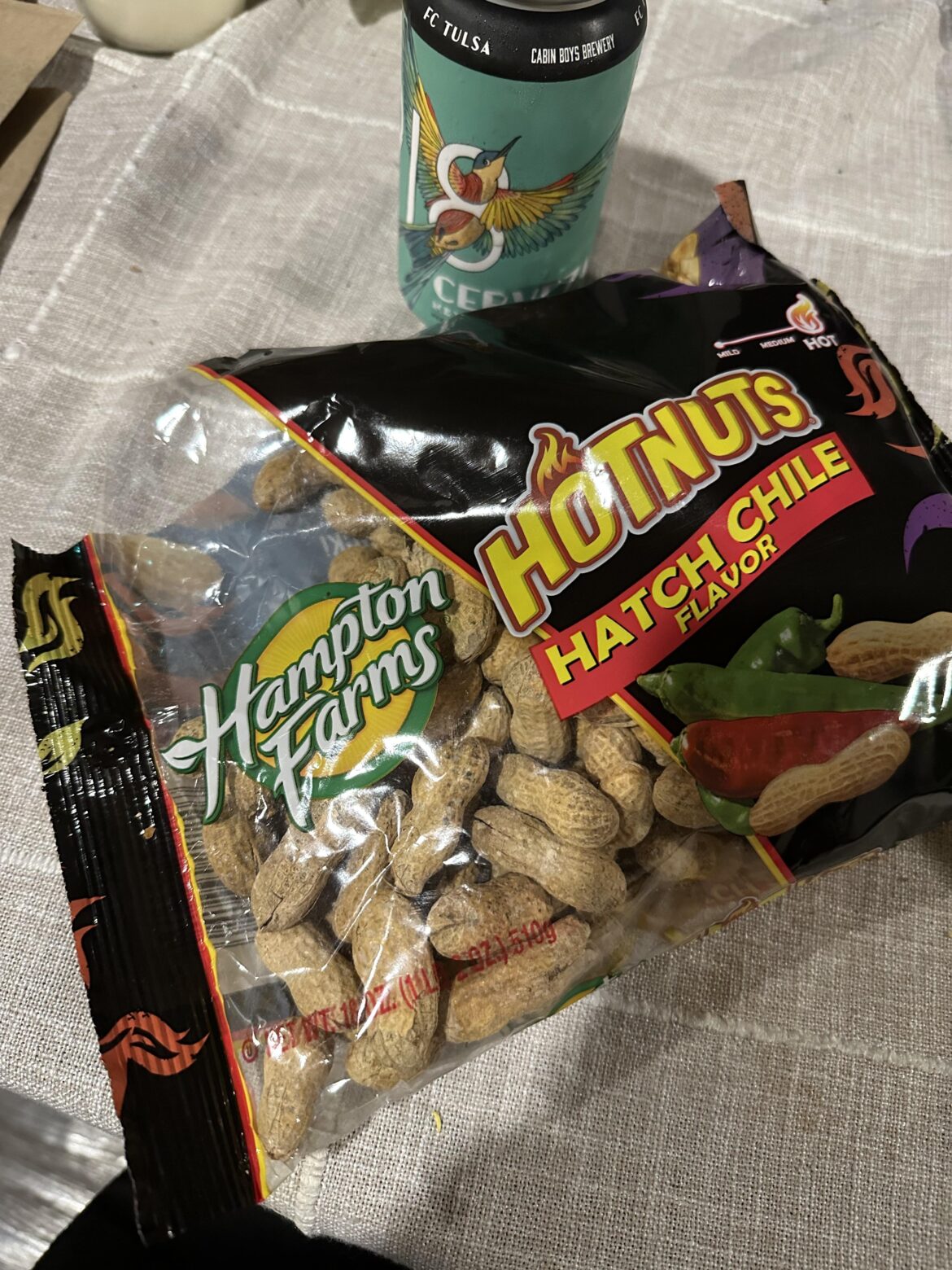 Not crazy spicy but super addictive. Pick them up while you can