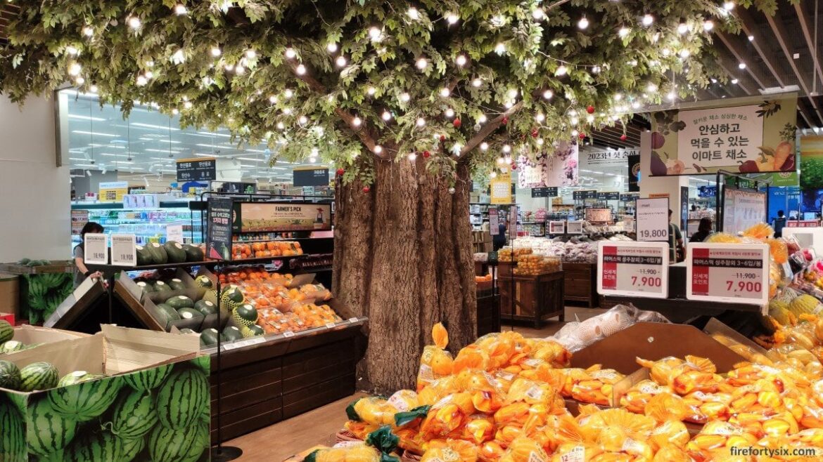 Shopping for souvenirs at Emart Cheonggyecheon