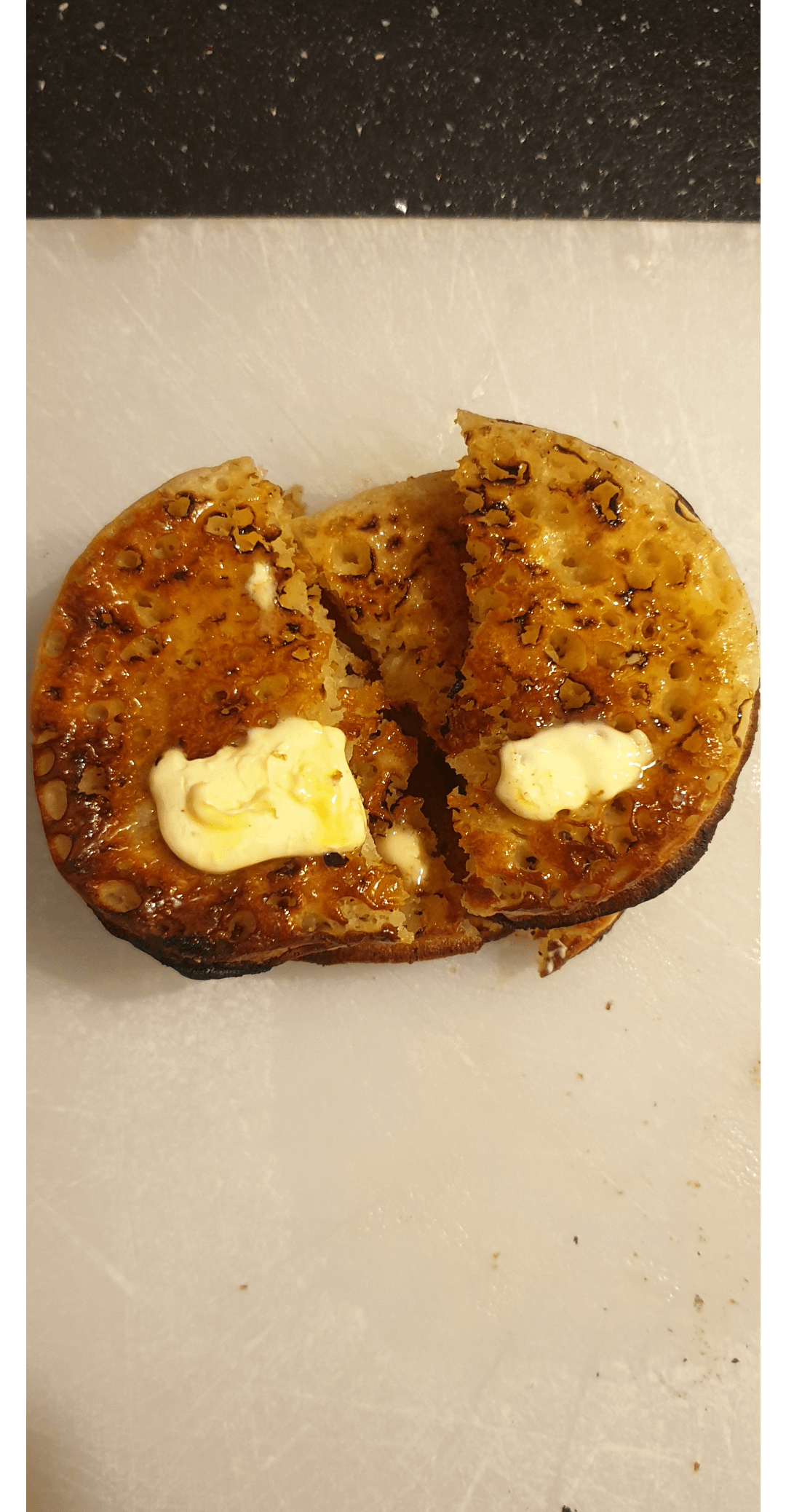 Thin Warburtons Crumpets for way to work.. Dining and Cooking