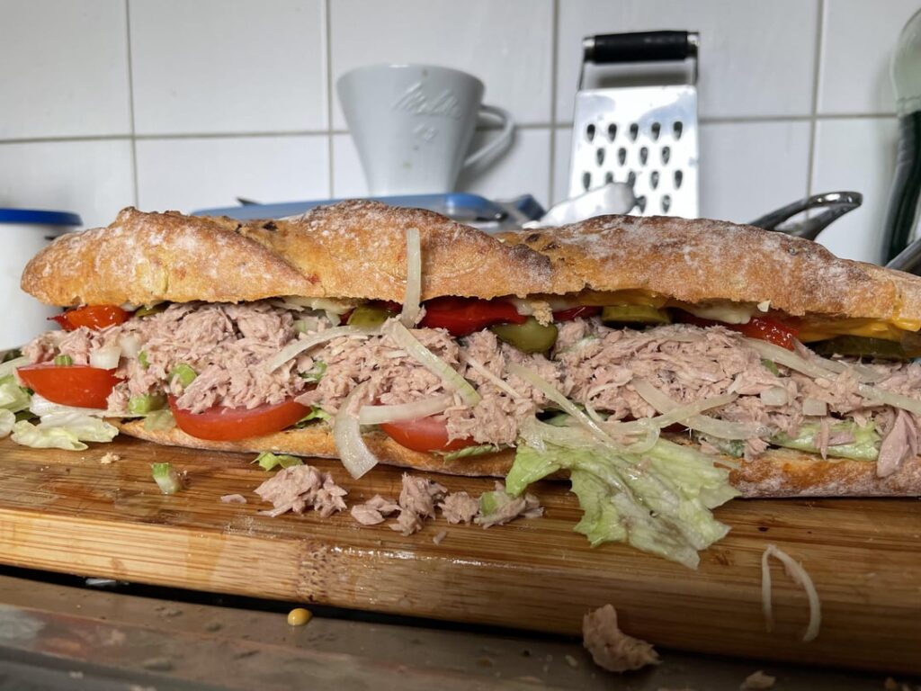 Slightly messy Tuna Melt